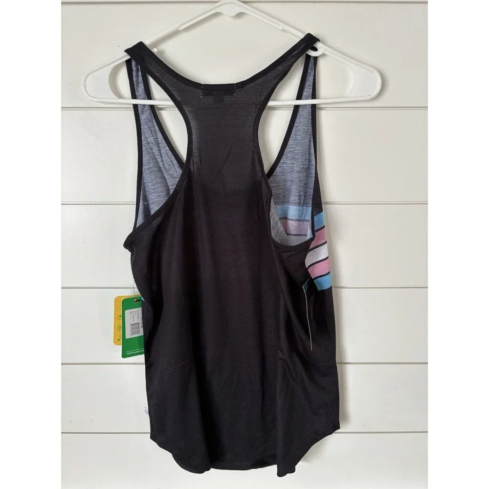 TRANS PRIDE FLAG RACERBACK TANK TOP Size Large - Picture 2 of 3